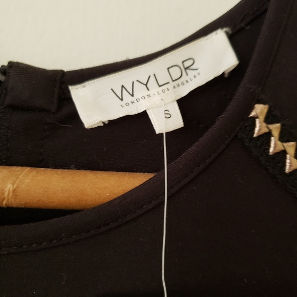 **SOLD**NWT Black&Gold Wyldr Dress - Picture 4 of 5